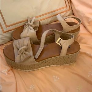 AMS platform sandals size 11